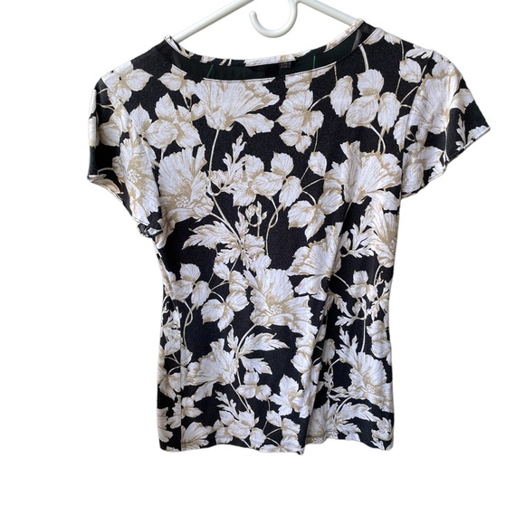 Banana Republic Printed Stretch Cotton Tee - XS - Picture 2 of 5